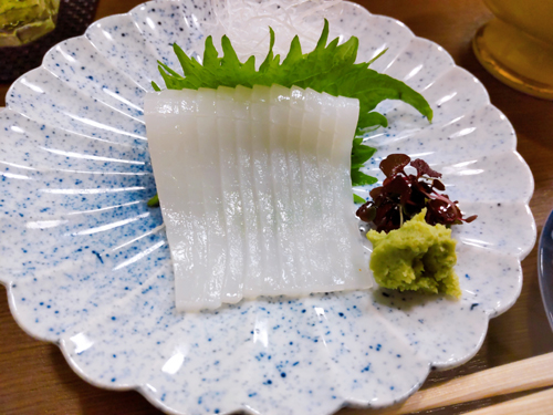 一品料理 わくら、ヤリイカ造り