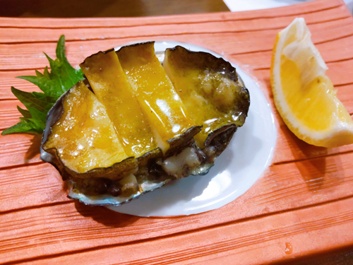 一品料理 わくら、鮑バター炒め